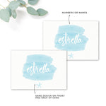 Estrella Wedding Table Numbers and Table Names