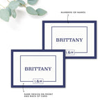Brittany Wedding Table Numbers and Table Names