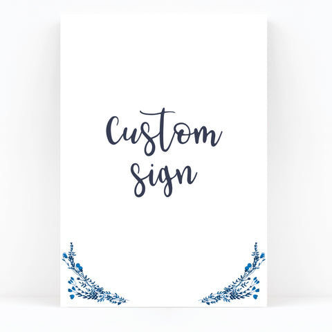 Astbury Custom Wedding Sign / Print