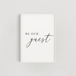 Be Our Guest Wall Print