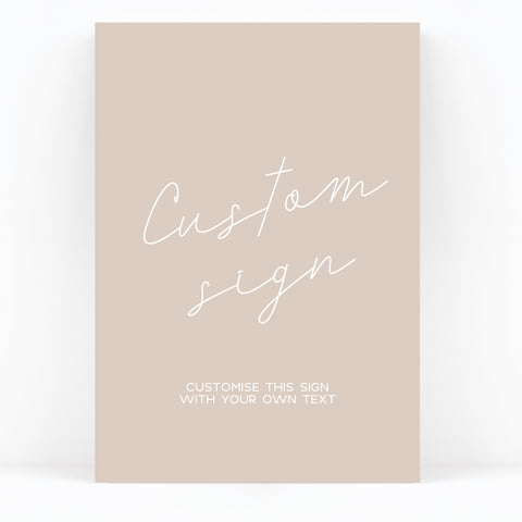 Carter Custom Wedding Sign / Print
