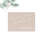 Carter Personalised Wedding Thank You Card