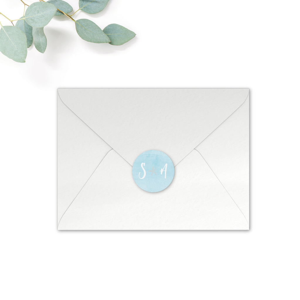 Estrella Personalised Round Wedding Seal Stickers for Envelopes – The  Stationery Garden