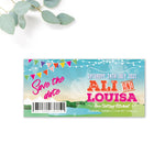 Festival Personalised Save the Date Ticket