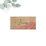 Festival Personalised Kraft Place Cards