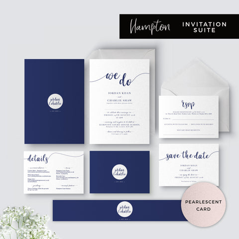 Hampton Personalised Wedding Invitations