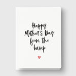Personalised Mothers Day Card from Bump - Pink Heart