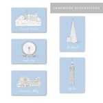 London Landmarks Illustrated Wedding Table Names