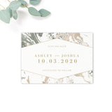 Marble Personalised Save the Date