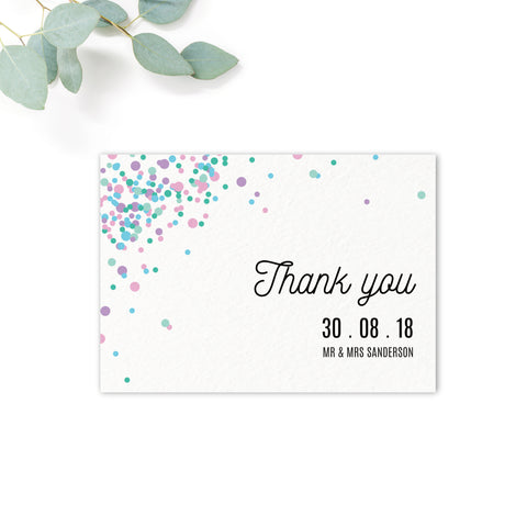 Melbourne Personalised Wedding Thank You Card
