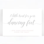 Millbridge  Flip Flop Dancing Shoes Wedding Sign / Print