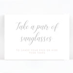 Millbridge Wedding Sunglasses Sign / Print