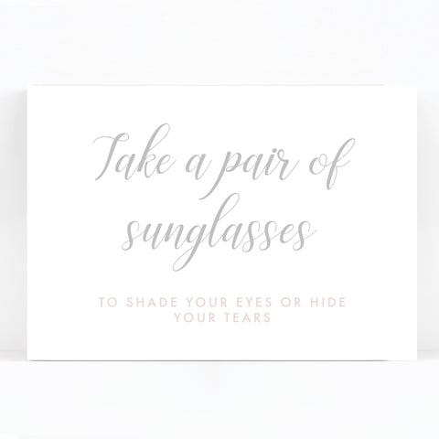 Millbridge Wedding Sunglasses Sign / Print