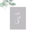 Millbridge Wedding Table Numbers and Table Names