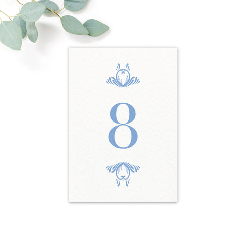 Montpellier Wedding Table Numbers
