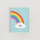 Rainbow Sprinkles Personalised Twin Nursery Print Set