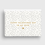 Polka Dot Personalised Valentines Card