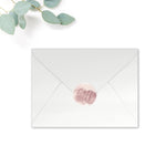 Protea Personalised Round Wedding Seal Stickers for Envelopes