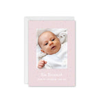 Rainbow Sprinkles Baby Photo Thank You Card - Pink