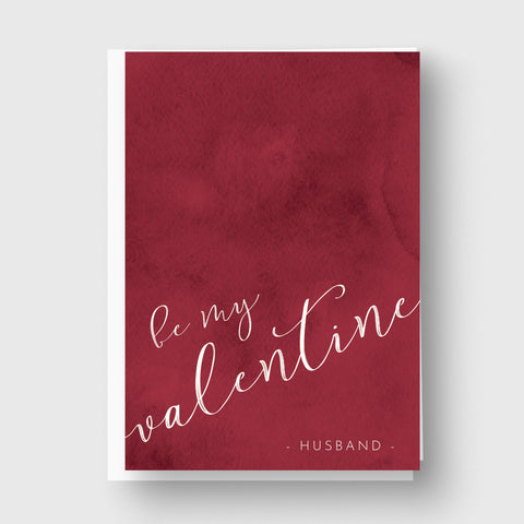 Red Velvet Personalised Valentines Card
