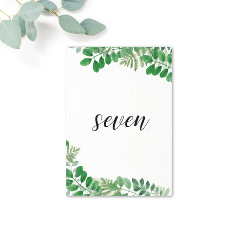 Richmond Wedding Table Numbers