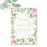 Rosa Personalised Wedding Invitations