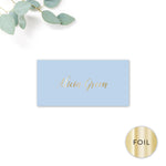Sky Gold Foiled Personalised Place Cards