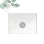 Stardust Personalised Round Wedding Seal Stickers for Envelopes