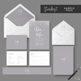 Stardust Grey Wedding Stationery Sample