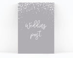 Stardust Wedding Postbox Sign / Print
