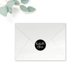 Summer Personalised Round Wedding Seal Stickers for Envelopes