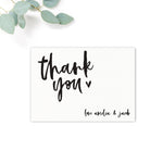Taylor Personalised Wedding Thank You Card