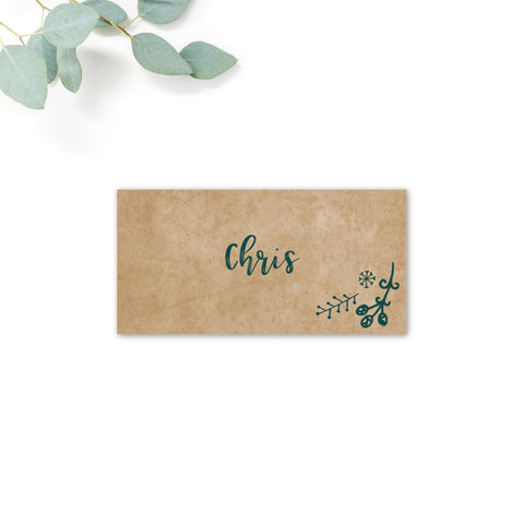 Woodland Personalised Place Cards