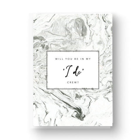 Will you be in my i do crew grey marble card