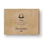 Kraft Gentleman Best Man / Groomsman Card 